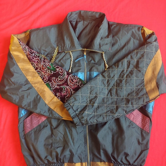 Vintage chilli pepper reversible women's jacket - Picture 2 of 6